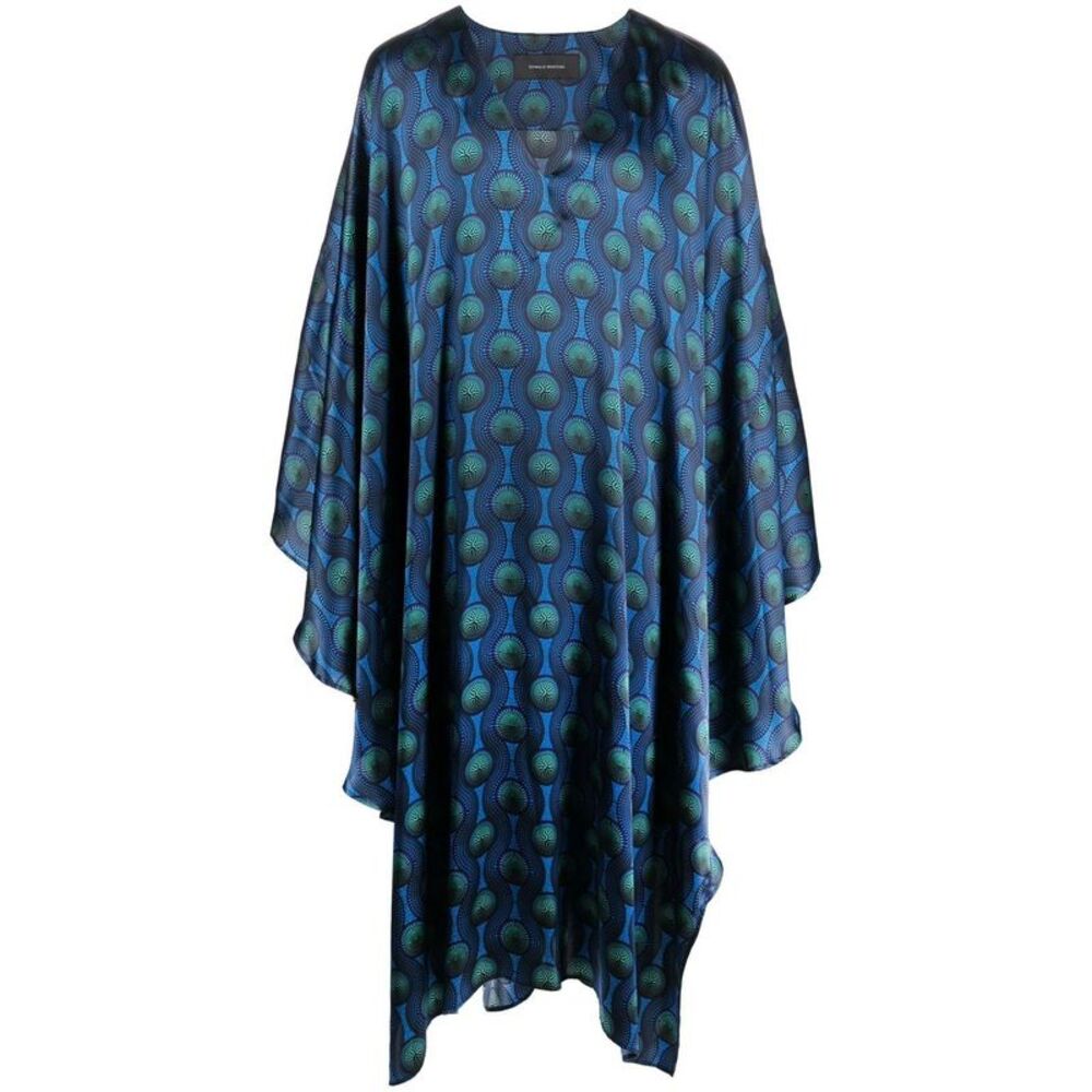 Ozwald Boateng Men's Printed Silk Kaftan